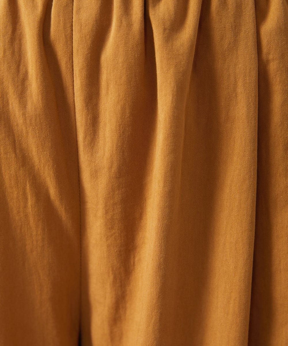 GJLJB37200 Jocomomola(ホコモモラ) 【早割10％OFF】カーブシルエットワイドパンツ キャメル