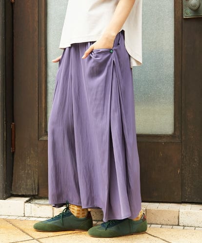 GJLJD33180 Jocomomola Sacudida サテンワイドパンツ