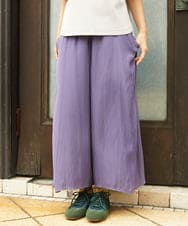 GJLJD33180 Jocomomola(ホコモモラ) Sacudida サテンワイドパンツ パープル