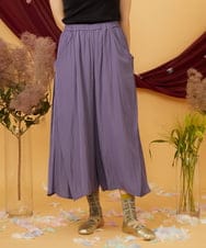GJLJD33180 Jocomomola(ホコモモラ) Sacudida サテンワイドパンツ パープル