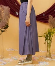 GJLJD33180 Jocomomola(ホコモモラ) Sacudida サテンワイドパンツ パープル