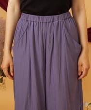 GJLJD33180 Jocomomola(ホコモモラ) Sacudida サテンワイドパンツ パープル
