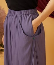 GJLJD33180 Jocomomola(ホコモモラ) Sacudida サテンワイドパンツ パープル