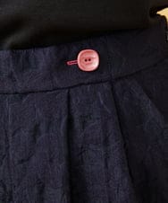 GJLJD34220 Jocomomola(ホコモモラ) Sombrita フラワージャカードワイドパンツ ネイビー