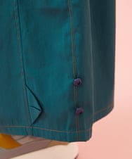 GJLJE38200 Jocomomola(ホコモモラ) ツイルワイドパンツ グリーンブルー