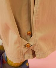GJLJE38200 Jocomomola(ホコモモラ) ツイルワイドパンツ ベージュ