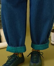 GJLJE41180 Jocomomola(ホコモモラ) Reflejo 配色デニムパンツ グリーン