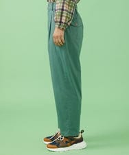 GJLJT37160 Jocomomola(ホコモモラ) タイプライター テーパードパンツ グリーン