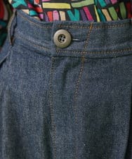 GJLJT40190 Jocomomola(ホコモモラ) カラーデニムワイドパンツ ベージュ