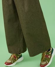 GJLJT40190 Jocomomola(ホコモモラ) カラーデニムワイドパンツ ベージュ