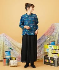 GJLLD35220 Jocomomola(ホコモモラ) Recortar formas 起毛総レースワイドパンツ ブラック
