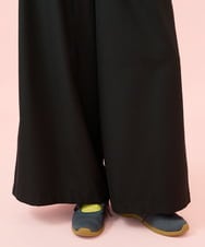 GJLLD38200 Jocomomola(ホコモモラ) Repetir フラワー刺繍ワイドパンツ ブラック