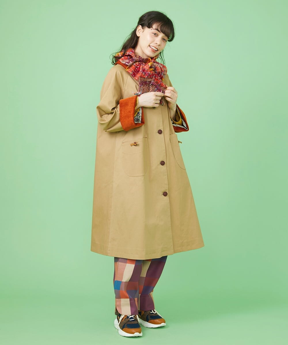 GJLLS03220 Jocomomola(ホコモモラ) Escaleras チェックパンツ ブルー