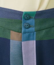 GJLLS03220 Jocomomola(ホコモモラ) Escaleras チェックパンツ ラベンダー