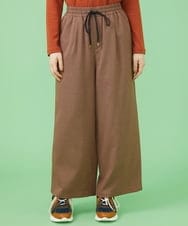 GJLLS30190 Jocomomola(ホコモモラ) T/Rドビー ワイドパンツ オレンジ