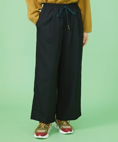 GJLLS30190 Jocomomola T/Rドビー ワイドパンツ