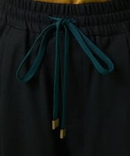 GJLLS30190 Jocomomola(ホコモモラ) T/Rドビー ワイドパンツ ブラック