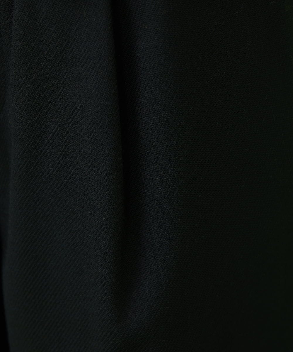 GJLLS30190 Jocomomola(ホコモモラ) T/Rドビー ワイドパンツ ブラック