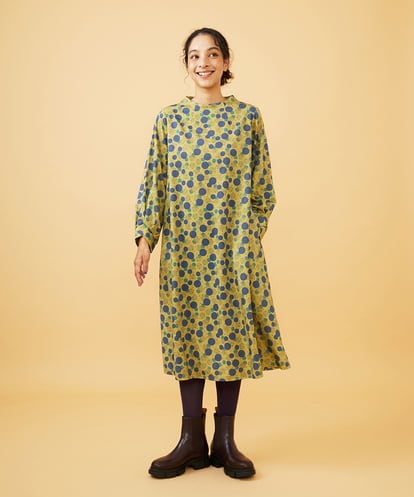 GJPAE36270 Jocomomola Calle de la Bola ドットプリントワンピース