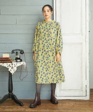 GJPAE36270 Jocomomola(ホコモモラ) Calle de la Bola ドットプリントワンピース グリーン