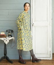 GJPAE36270 Jocomomola(ホコモモラ) Calle de la Bola ドットプリントワンピース グリーン