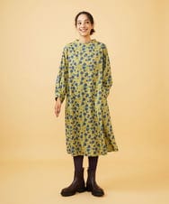 GJPAE36270 Jocomomola(ホコモモラ) Calle de la Bola ドットプリントワンピース グリーン