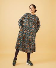 GJPAE36270 Jocomomola(ホコモモラ) Calle de la Bola ドットプリントワンピース ブラウン