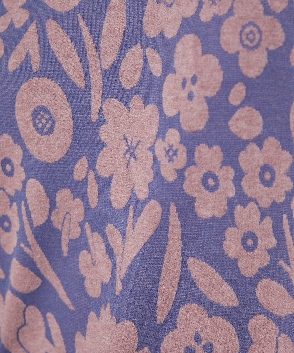 GJPAE38280 Jocomomola(ホコモモラ) Paseo de las flores フラワージャカードワンピース ブラック