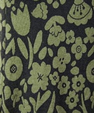 GJPAE38280 Jocomomola(ホコモモラ) Paseo de las flores フラワージャカードワンピース ブラック