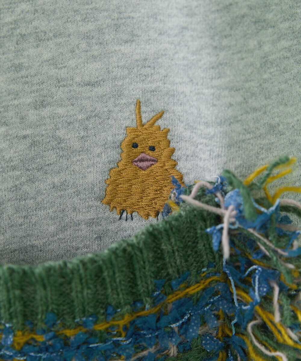 Nido アニマル刺繍裏毛ワンピース(ワンピース) | Jocomomola(ホコモモラ)｜イトキンオンラインストア