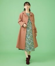 GJPAV33230 Jocomomola(ホコモモラ) Napo フラワープリントワンピース グリーン