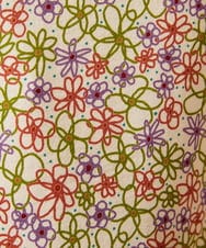 GJPCD30280 Jocomomola(ホコモモラ) Rocinante フラワープリント裏毛ワンピース アイボリー