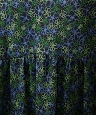 GJPCD30280 Jocomomola(ホコモモラ) Rocinante フラワープリント裏毛ワンピース ダークグレー