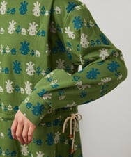 GJPCD33300 Jocomomola(ホコモモラ) Molino ダブルジャカード総柄ワンピース グリーン