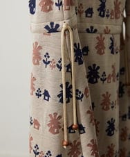 GJPCD33300 Jocomomola(ホコモモラ) Molino ダブルジャカード総柄ワンピース アイボリー