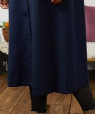 GJPCD51260 Jocomomola(ホコモモラ) ポンチストレッチワンピース ネイビー