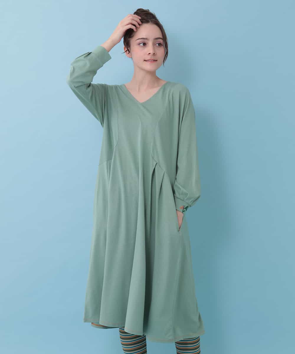 Jocomomola ホコモモラ フラワー刺繍ルームワンピース イトキンオンラインストア