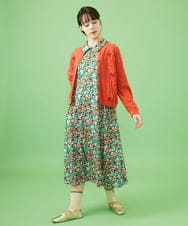 GJPDB37260 Jocomomola(ホコモモラ) Rojo amapola フラワープリントワンピース アイボリー
