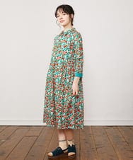 GJPDB37260 Jocomomola(ホコモモラ) Rojo amapola フラワープリントワンピース アイボリー