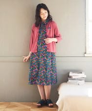 GJPDB37260 Jocomomola(ホコモモラ) Rojo amapola フラワープリントワンピース アイボリー
