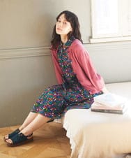 GJPDB37260 Jocomomola(ホコモモラ) Rojo amapola フラワープリントワンピース アイボリー