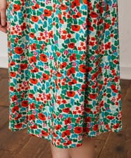 GJPDB37260 Jocomomola(ホコモモラ) Rojo amapola フラワープリントワンピース アイボリー