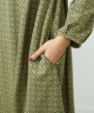 GJPDD31270 Jocomomola(ホコモモラ) Armadura de flores ジャカードワンピース ベージュ