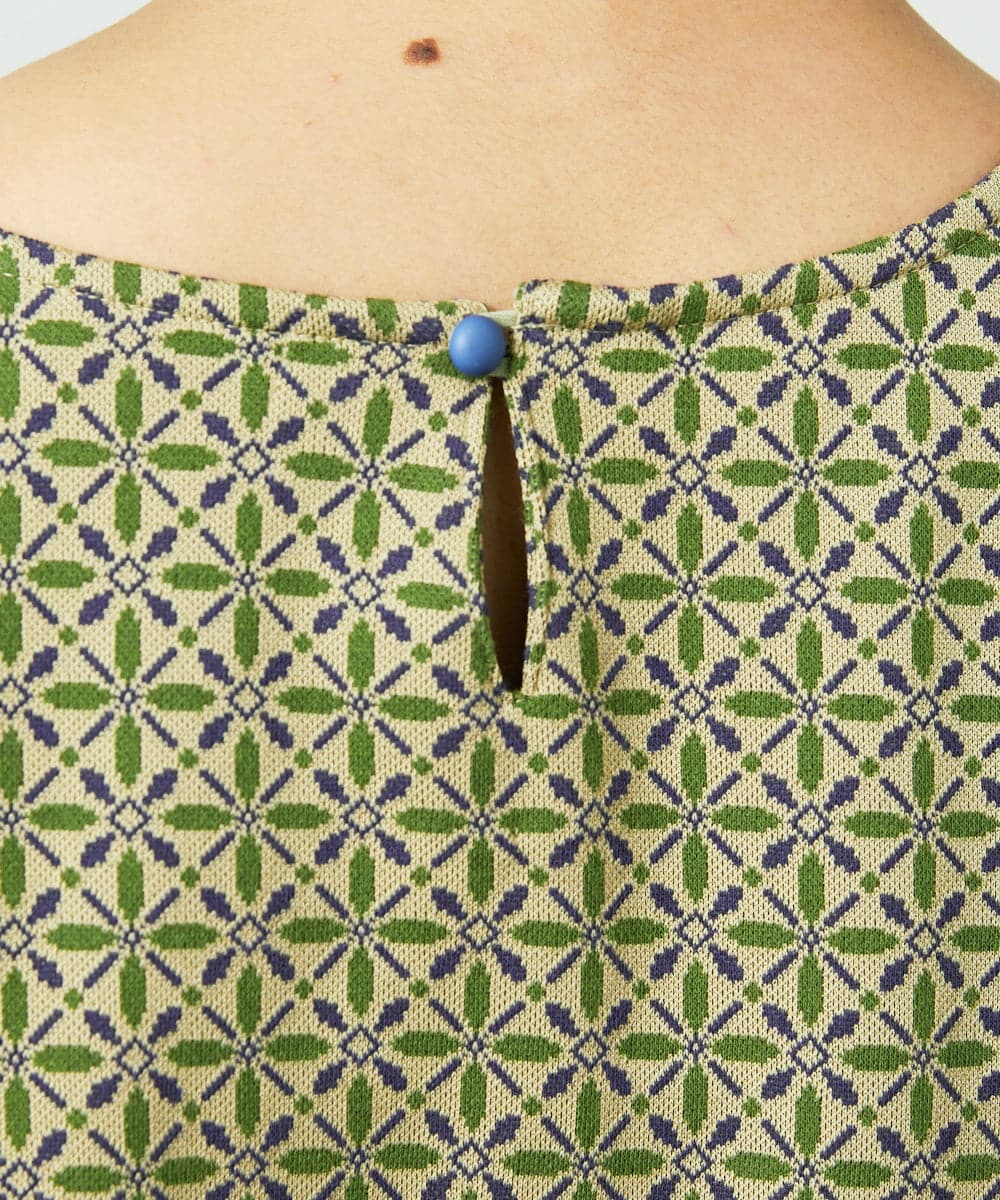 GJPDD31270 Jocomomola(ホコモモラ) Armadura de flores ジャカードワンピース ベージュ