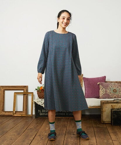 GJPDD31270 Jocomomola 【先行予約】幾何学柄ジャカードワンピース