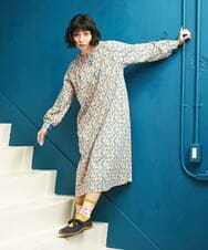 GJPDE36260 Jocomomola(ホコモモラ) Los molinos de vient フラワープリントワンピース ピンク