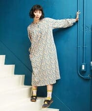 GJPDE36260 Jocomomola(ホコモモラ) Los molinos de vient フラワープリントワンピース ピンク