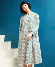 GJPDE36260 Jocomomola(ホコモモラ) Los molinos de vient フラワープリントワンピース ピンク