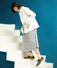 GJPDE36260 Jocomomola(ホコモモラ) Los molinos de vient フラワープリントワンピース ピンク