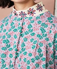 GJPDE36260 Jocomomola(ホコモモラ) Los molinos de vient フラワープリントワンピース ラベンダー